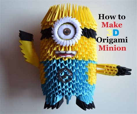 How To Make An Origami Minion Birthday Ts 3d Toys Diy Paper