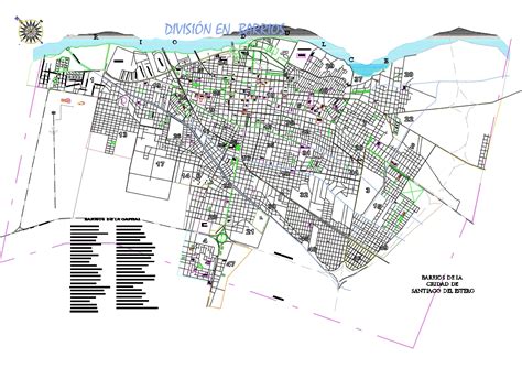 Mapa De Los Barrios De Santiago Del Estero Capital