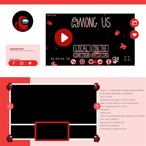 Among Us Template Templates Notes Inspiration Overlays