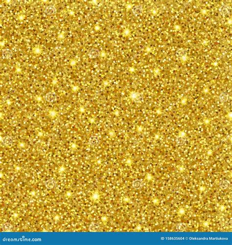 Seamless Vector Gold Glitter Texture Sparkle Luxury Golden Background