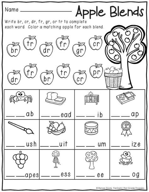 Phonics Worksheet For First Graders