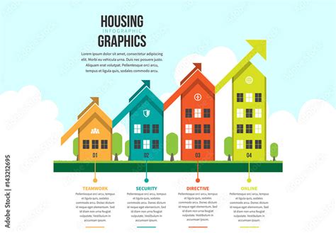 Housing Infographic Stock Template Adobe Stock