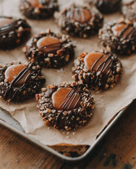 Chocolate Thumbprint Turtle Cookies Artofit