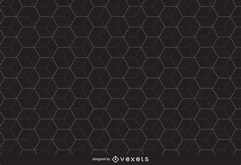 Linear Hexagon Pattern Background Vector Download