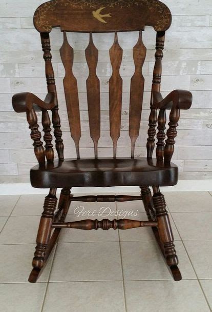 Recreating Junk Rocking Chair | Rocking chair redo, Wood rocking chair