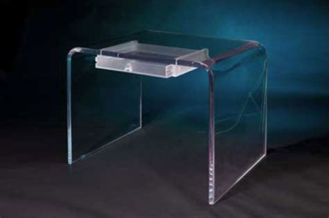 Acrylic Writing Desk With Drawer Modern Acrylic Furniture By Aaron R