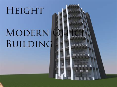 Height Modern Office Building Minecraft Map