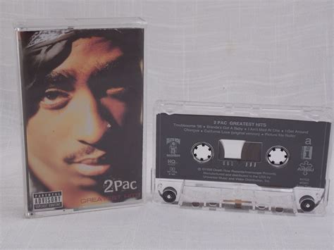 2pac Greatest Hits Cassette Tape 2 Two Only 1998 Free Shipping 2pac Greatest Hits Greatest