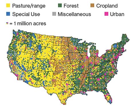 Usa Land Use Map Land Use America Cropland