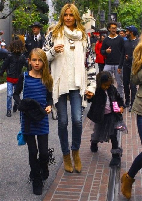 Model heidi klum, 34, takes her three children to a park in beverly hills, ca, on sunday. Pin on Heidi Klum