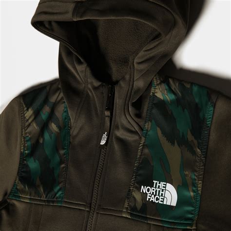 The North Face Boys Surgent Full Zip Hoodie New Taupe Green