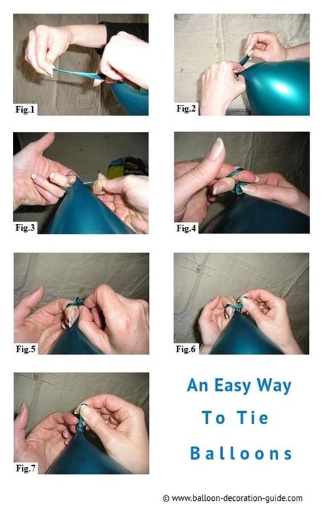 Instructions On How To Tie An Easy Way To Tie Balloons