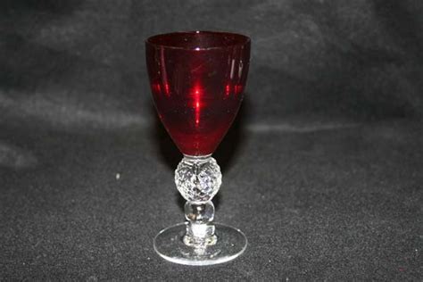 Antique Ruby Wine Glass Repair Bruening Glass Works