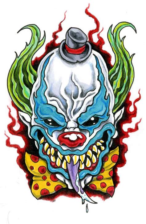 Evil Clown By Scottkaiser On Deviantart Evil Clowns Scary Clown Face