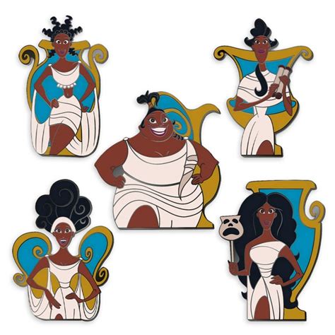 D23 Exclusive Hercules 25th Anniversary The Muses Pin Set Shopdisney