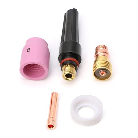 Ootdty Durable Pcs Set Tig Welding Torch Stubby Cup Gas Collet Body