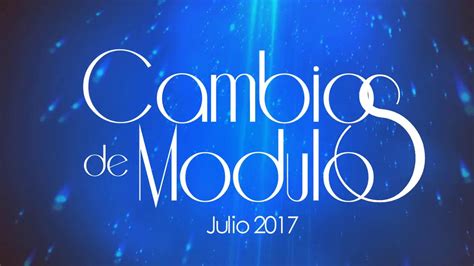 Presentation Catwalk Cambios De Módulos Belankazar Julio 2017 Youtube