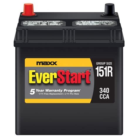 Everstart Maxx Lead Acid Automotive Battery Group Size 151r