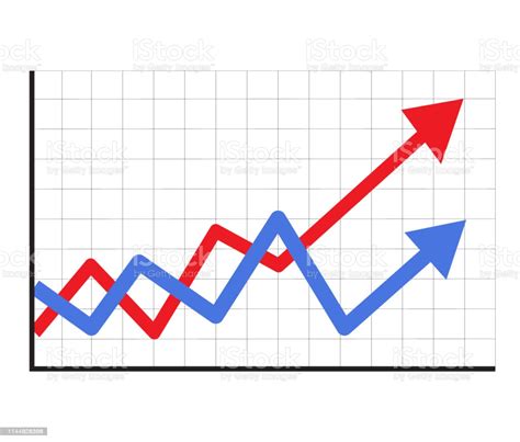 Trend Up Graph Icon In Trendy Isolated On White Background Flat Style ...