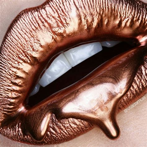 Vladamua Rose Gold Aesthetic Gold Aesthetic Gold Lips