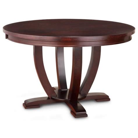 Florence 54 Round Dining Table With 2 Leaves Bennett S Furniture And Mattresses Dining Room