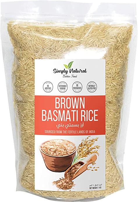 Simply Natural Brown Basmati Rice1 Kg Long Grain Amazonae Grocery