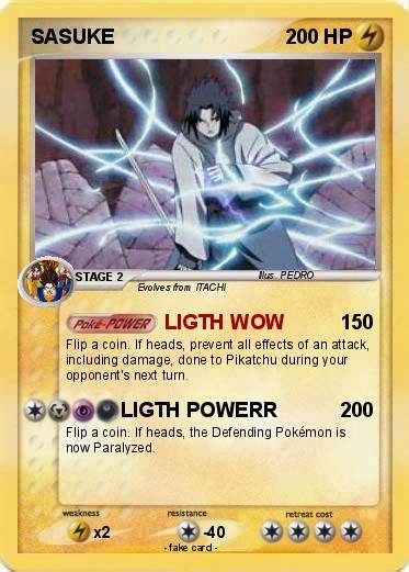 Pokémon Sasuke 4022 4022 Ligth Wow My Pokemon Card