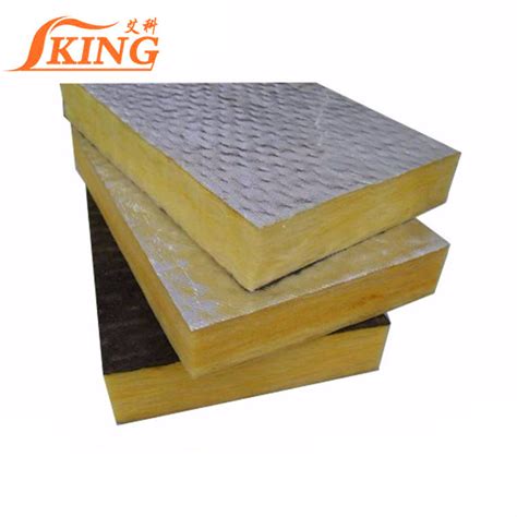 50mm 25mm Thick Glass Wool Board With Fiberglass Cloth China 50mm Glass Wool Board And 25mm