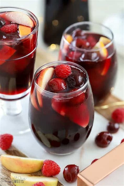 Cherry Red Wine Sangria Celebrating Sweets