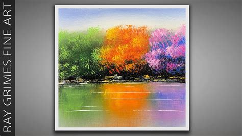 A Calming Place Simple Landscape Acrylic Paintings Relaxing