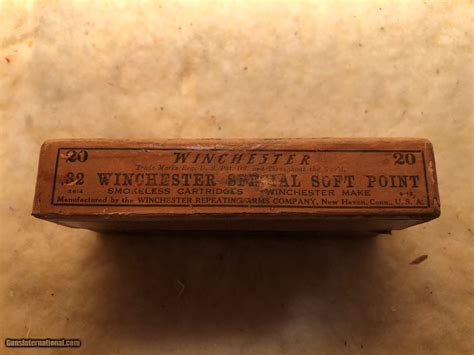 Box Of 20 Winchester 32 Special Cartridges