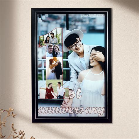 St Anniversary Photo Frame Punchvilla