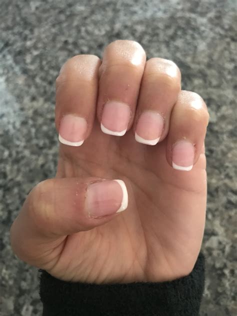 French Acrylic Overlay On Natural Nails
