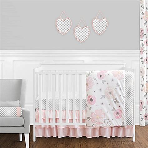 Jojo designs coordinating fitted crib sheets match exclusively with their jojo crib bedding sets. Sweet Jojo Designs Watercolor Floral 11-Piece Crib Bedding ...