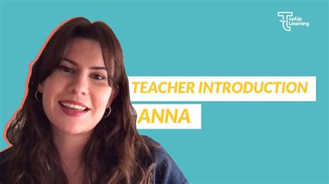 Teacher Introduction Anna Youtube