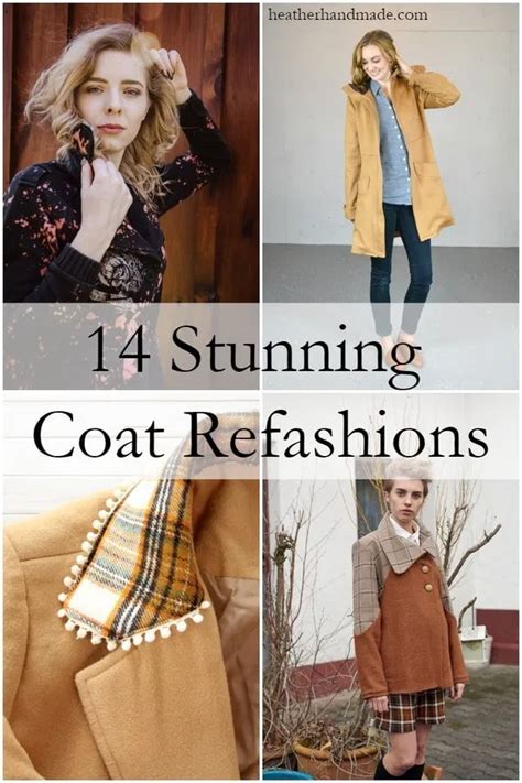 14 Stunning Coat Refashions • Heather Handmade Sewing Projects Clothes