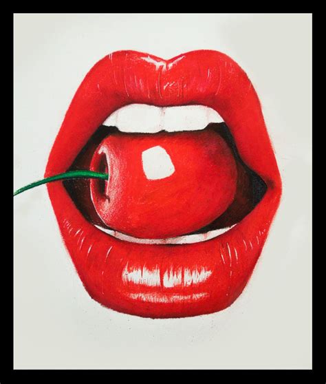 Pop Art H Ada Googlom Lips Painting Pop Art Lips Lipstick Art