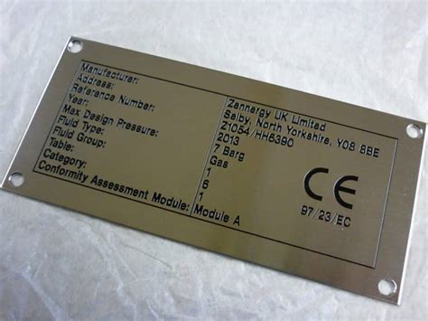 Engraved Serial Plate Custom Engraving And Digital Print York