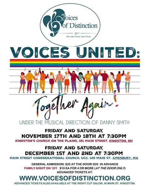 Nov 17 Voices United Together Again Hampton Nh Patch