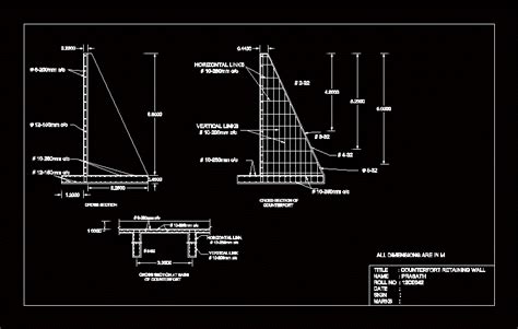Retaining Wall Dwg Detail For Autocad Designscad