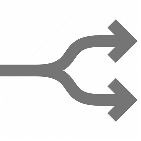 Split Arrow Arrows Icon Download On Iconfinder