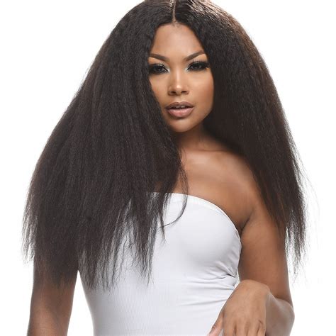 Wigirl Brazilian Hair Kinky Straight Bundles With Lace Closure Raw Virgin Human Hair