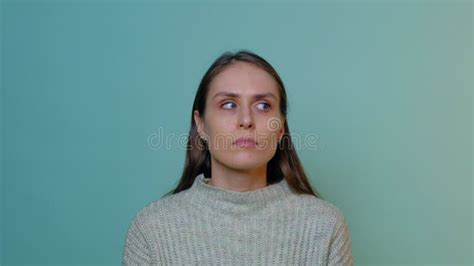 Close Up Woman Face Doing Eyes Exercises For Better Vision Stock Video Video Of Mature