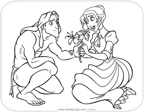 This coloring page features disney tarzan cartoon; Disney's Tarzan Coloring Pages | Disneyclips.com