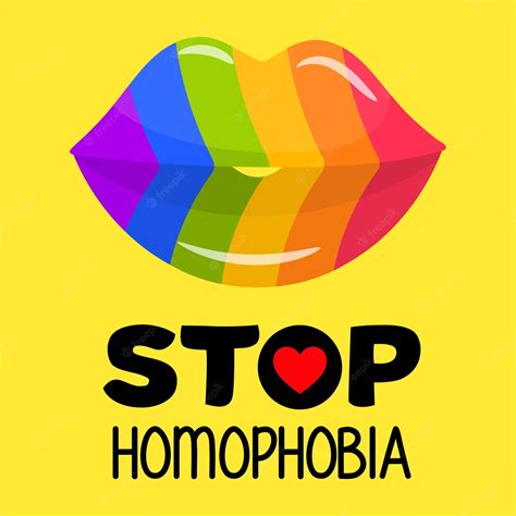 premium vector stop homophobia vector illustration for the international day against homophobia