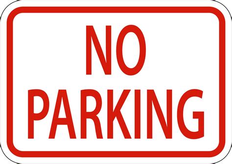 No Parking Sign On White Background 7487039 Vector Art At Vecteezy
