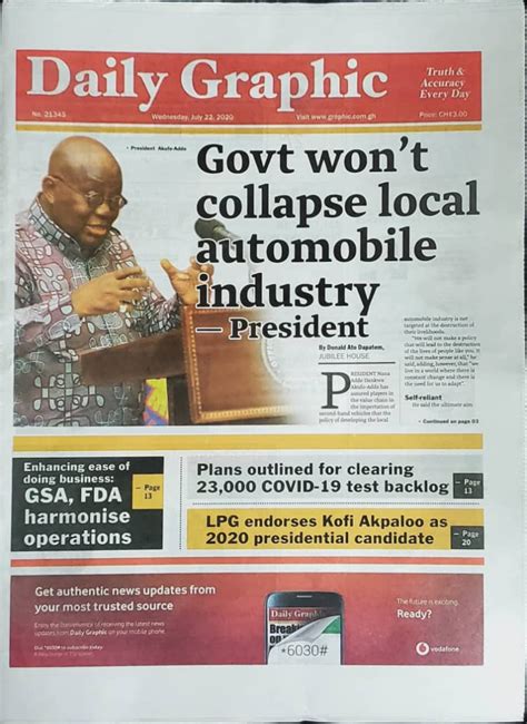 Todays Frontpages Wednesday July 22 2020 Myjoyonline