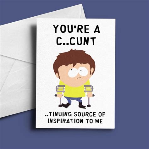 South Park Funny Valentines Card Birthday Card Etsy