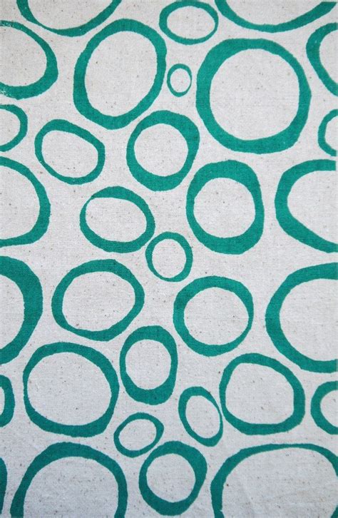 Loops Screenprinted Fabric In Seafoam Summersville Via Etsy With