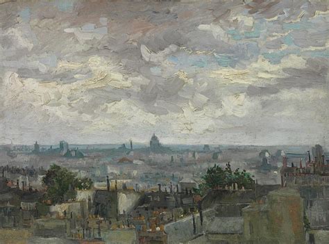View Of Paris 1886 Painting By Vincent Van Gogh Fine Art America